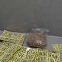 24 Pack Natural Wooden Hanging Tags 4.33x2.5 Inches - Includes 40 Black Preprinted Labels, & String - Hanging Labels for Kitchen and Pantry Storage Organization