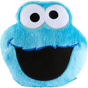 Sesame Street Cookie Monster Plush Cushion Pillow, Soft Plush Throw Pillow Cushion Bedroom Decor Cuddle Plushies, Gifts for Girls, Teens, Women (Blue Cookie Monster, L12.4 x W12.2), 8 cm x 31.5 cm x 31 cm