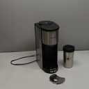 AIRMSEN Single Serve Coffee Maker with Grinder, Grind and Brew All in One - 6-16 Oz Single Cup Coffee Machine with 19 oz Travel Mug - Adjustable Drip Tray, Overheat Protection