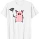 Cute Pig Oink & Piggy Pajama Piglet T-Shirt, M