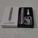 LED Display Ear and Nose Hair Trimmer Clipper for Men Women,2025 Rechargeable 2 in 1 Professional Painless Eyebrow & Facial Hair Trimmer with Powerful Motor and Dual-Edge Blades (Purple)