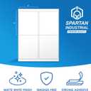 4" X 5" Matte White Printable Shipping Labels (250 Sheets, 1000 Stickers) Address and Mailing Labels for Laser & Inkjet Printers - Spartan Industrial Template R022