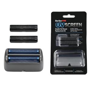 Replacement Foil and Cutter for BaBylissPRO UV Double Foil Shavers - Hypoallergenic Extra-close Shaver Replacement Head,for use with UV Foil Shavers ONLY (GrayFXLRF2)