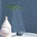 CiCiwind 197"×15.7" Textured Peel and Stick Wallpaper Blue Modern Embossed Contact Paper Self Adhesive Removable Wallpapers for Bathroom Bedroom Living Room Walls