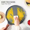 SENSARTE Nonstick Crepe Pan, Swiss Granite Coating Dosa Pan Pancake Flat Skillet Tawa Griddle 10-Inch with Stay-Cool Handle, Induction Compatible