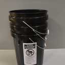 5 Gallon Bucket - Food Grade Bucket Lid Not Included, Black