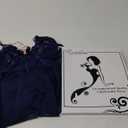Women's Lingerie Sexy Lace Babydoll Dress Pajamas with Pantie (Navy, 2XL)