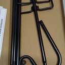 Shepherd Hooks for Outdoor, 1 Pack 62 Inch Bird Feeder Pole with 5 Prongs Base for Hanging Lantern, Hummingbird Feeder, Lightweight Plant, Shepherds Hook for Bird Feeders for Outside