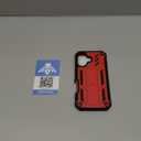 FNTCASE for iPhone 16 Phone Case: for iPhone 16 case with Kickstand Shockproof Military Grade Protective Cover - Dual Layer Full Protection Sturdy Matte Textured Drop Proof - 6.1 Inch Red