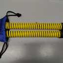 Weighted Cordless Battle Ropes for Home Gym & Apartment with Workout Guide | Ergonomic sweat-wicking breathable grips, ultra silent operation, anchor-free, portable design for easy moving and storage