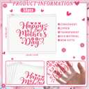 Kacctyen 50 Pcs Happy Mothers Day EVA Cosmetic Bag Bulk Gifts for Women Mother's Day Gifts for Party Favors Bag Toiletry Pouch with Zipper for Sister Friend Wife (White, S)