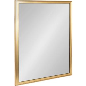 Kate and Laurel Colette Traditional Framed Rectangle Bathroom Vanity Mirror, 24 x 30, Gold, Classic Rectangular Bathroom Mirror for Over Sink or for Use as Entryway or Living Room Decor
