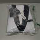 Men's 3 Piece Slim Fit Suit One Button Shawl Lapel Jacket Vest Pants Tuxedo Set with Bow Tie Pocket Square (White, XS)