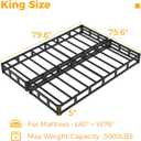 Maenizi Split King Box Spring 5 Inch, Easy Assembly Bed Foundation, Heavy Duty Low Profile Metal Box Spring King with Fabric Cover, Noise Free