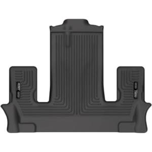Husky Liners Weatherbeater Floor Mats | Fits 2022-2025 Ford Explorer w/2nd Row Bucket & w/Out Floor Console | 3rd Row, 1-pc Black - 14441 (3rd Row-w/Bucket)