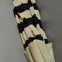 Abba Patio 9FT Lyon Outdoor Patio Umbrella Outdoor Table Umbrella with Push Button Tilt and Crank Market Umbrella 8 Sturdy Ribs UV Protection Waterproof for Garden Deck Backyard Pool, Black & Lvory