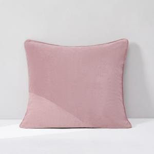 Lush Decor x Chuks Collins Terran Velvet Decorative Pillow Cover Single 22" W x 22" L Dusty Pink - 22x22 Pillow Cover Pink - Velvet Throw Pillows for Bed, Couch or Chair - Luxury Home Decor