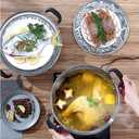 MANO Steamer Pot for Cooking 14.2 inch Steam Pots with Lid 2-tier Stainless Steel Steaming Pot Multipurpose Cookware with Handle for Vegetable, Dumpling, Stock, Sauce, Food
