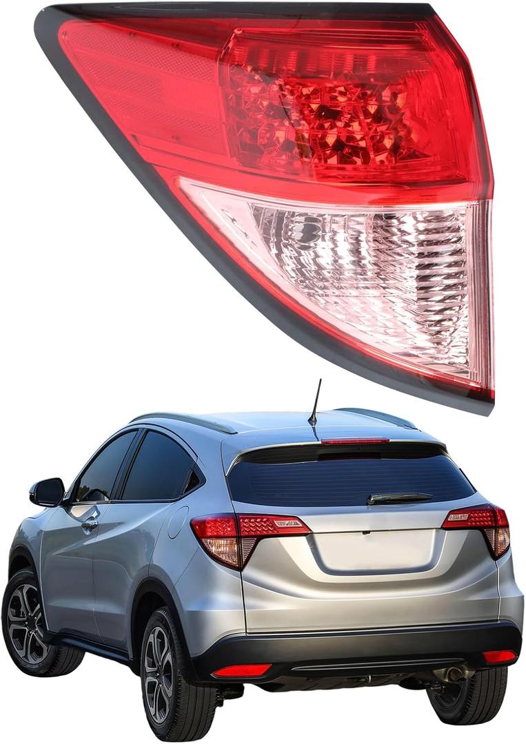 Tail Light Assembly Compatible with Honda HR-V HRV 2016 2017 2018, Rear Brake Lamp LED, Left Driver Side OEMHO2804109 33552T7SA01 Left