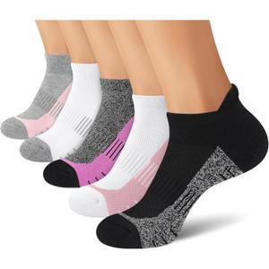 Ankle Socks for Women - Athletic Low Cut Running Cushioned Socks (3-5 Pairs) (8-10)
