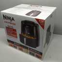 Ninja Air Fryer | 4 QT Capacity | 4-in-1 Roast, Crisp, Roast, Reheats, & Dehydrates | Dishwasher Safe Parts | 105F-400F | Includes 20 Easy & Healthy Recipes | 1550 watt | Grey | AF101