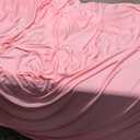 Smiry Spandex Tablecloth, Elastic Fitted Stretch Tablecloth for 6FT Rectangle Tables, Waterproof Washable Table Cover Skirt for Outdoor, Wedding, Banquet & Parties (Pink, 72Lx30Wx30H Inch)