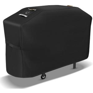 PasWith Griddle Cover for Blackstone 28 inch Griddle with Hood,Upgraded Rip-Proof & Waterproof Windproof 600D 5483 Grill Cover for Blackstone 2 Burner Griddle with Strap and Air Vent