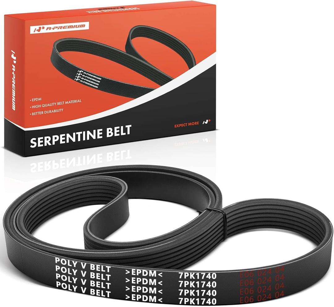 A-Premium 68.57 Inch Engine Serpentine Drive Belt Compatible with Honda CR-V CRV 2010 2011 2.4L - Replace 56992REZA01