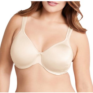 Bali Live It Up Underwire Bra, Seamless Shapewear Bra with Cushioned Straps, Full-Coverage T-Shirt Bra for Everyday Wear 34DD