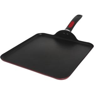 Mirro A79613 Get A Grip Aluminum Nonstick Griddle Cookware, 11-Inch, Red