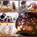 Mosaic Solar Lights Outdoor,Garden Hanging Camping Lanterns Lamp Waterproof, Solar-Powered Led Light for Women Mom Grandma Yard Patio Lawn Pathway Porch Garden Birthday Chrismas Party Dcor (1 pack)