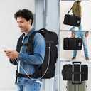 Mens Travel Backpack 40L, TSA Approved Carry On X-Large Backpack with USB Charging Port Durable Water-resistant Convertible Duffle Luggage Bag Large Weekender Bag Daypack Fits 17.3 Inch Laptop