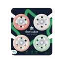 Tommee Tippee Breast-Like Pacifier, 0-6 Months, Symmetrical Design, Natural Breast-Like Baglet, BPA-Free Binkies, Rose/Green/Cream, Pack of 4