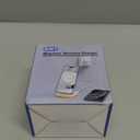 5-in-1 Magnetic Wireless Charging Stand for Apple MagSafe Charger with Night Light for iPhone 17/16/15/14/13/12, Watch, AirPods, Travel Magnetic Charger Nightstand Charging Station (Adapter Included) (White)