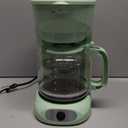 MUELLER HOME 12-Cup Drip Green Coffee Maker, Borosilicate Carafe, Auto-Off, Reusable Filter, Anti-Drip, Keep-Warm Function, Clear Water Level Window, Green Kitchen Accessories & Dcor