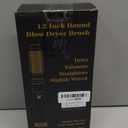 Round Hair Blow Dryer Brush - 1.2 Inch Ceramic Barrel Hair Dryer Brush for Short/Middle Hair, One Step Hair Drying, Volumizing, Straightening and Styling(Yellow-Black, 1.2 Inch)