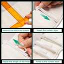 100Pcs Plastic Pinch Pleat Curtain Hooks, 70mm Adjustable Pinch Pleat Hooks Ratchet System Curtain Pleat Hook for Window Curtain, Door Curtain and Shower Curtain