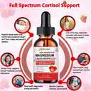 Cortisol Supplement Liquid Drops,Cortisol Reducer w.Magnesium Glycinate,Ksm-66 Ashwagandha,L-Theanine,Liquid Magnesium Cortisol Drink Mix for Cortisol & Hormone Balanced,Relax,Calm