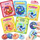 24 Pack Valentine's Day Cards for Kids with Spinner Fidget Toys for Kids Spinner Toys Bulk,Kids Valentines Day Cards,Valentines Party Favors Classroom Exchange Gifts for Boys Girls Gift