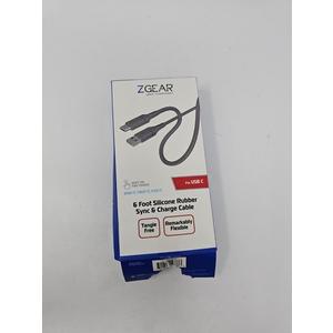 6 Foot Silicone Rubber Sync & Charge Cable