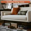 Heavy Duty Sofa Risers 3.7 Inch, Industrial-Grade Desk Raise Blocks for Couch, Table, Bed, Refrigerator, Washing Machine  Anti-Slip, Shock Absorbing, Quiet, Supports up to 4000 lbs(Black)