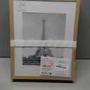 upsimples 11x14 Picture Frame Set of 5, Display Pictures 8x10 with Mat or 11x14 Without Mat, Wall Gallery Photo Frames, Natural