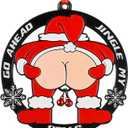 Venhoo Funny Christmas Ornament 2025, Metal Hanging Humour Ornament for Xmas Tree Decoration, Naughty Gag Dirty Santa Gift Exchange Ideas for Adults Merry Christmas Home Decor