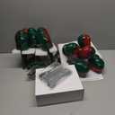 HoliScapes Vintage Santa Runway Lights with Santa Landing Zone Inflatable Sign