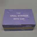 50 Pcs 1ml Syringes with Caps Oral Dispenser Individually Sterile Warpped for Medicine Dropper, Colostrum Collect Feeding Pets, Liquid