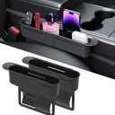 2-Pack Adjustable Car Seat Gap Filler (8.46"12.99"), Multifunctional Seat Side Organizer, Universal Fit Gap Stopper with Push-Pull Design, Prevents Items from Falling Between Seats