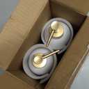 Natheeph 14OZ Ceramic Soap Dispenser Ceramic Soap Pump Dispenser Can Fill Liquid for Bathroom/Kitchen (2PC White)