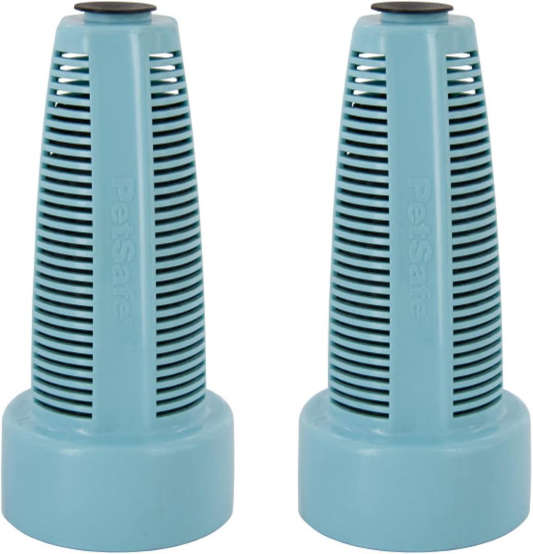 PetSafe Healthy Pet Water Filter - Removes Odor & Sediment - Natural Coconut Shell Carbon - Compatible with Healthy Pet Water Station - Replacement Filters - 2-Pack (Small, Medium, and Large)