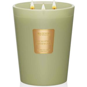 M&SENSE Eucalyptus Cedarwood Soy Large Candles, 3-Wick 35oz 150H Slow Burning, Aromatherapy Candle for Office Relaxation Winter Home Decor
