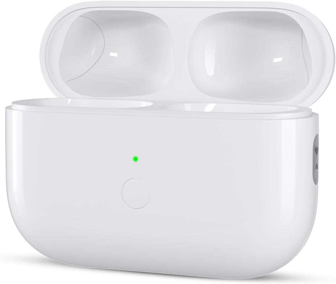 Wireless Air Pod Charging Case Replacement Compatible with Air Pod Pro 1st and 2nd Generation Charging Cases, Built-in 660 mAh Battery with Bluetooth Pairing Sync Button, No Earbuds
